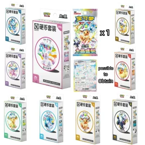 【Live】 TCG S-Chinese 2026 Scarlet & Violet Eeveelution Coin Set Box Exclusive Sealed Sylveon Umbreon Espeon Glaceon CSV9.5C