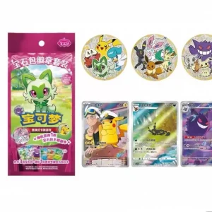 2026 Pokemon TCG S-Chinese Exclusive Gem Pack Badge Set NEW Sealed Case